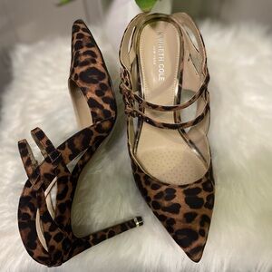 Kenneth Cole New York 8.5 Natural Printed Mule Heel